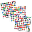 SAFE Kleebisleht maailma riikide lippudega